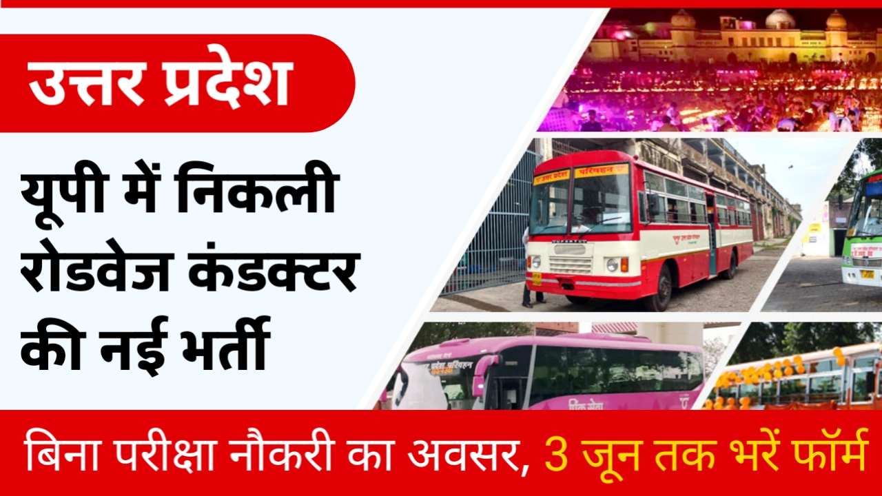 UP Roadways Conductor Notification Out 2025: यूपी में रोडवेज कंडक्टर बनने का शानदार अवसर , फटाफट करें आवेदन