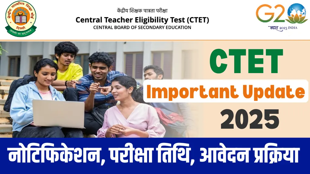 CTET Notification 2025 Major Update