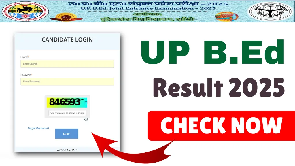 UP BEd Result 2025 OUT